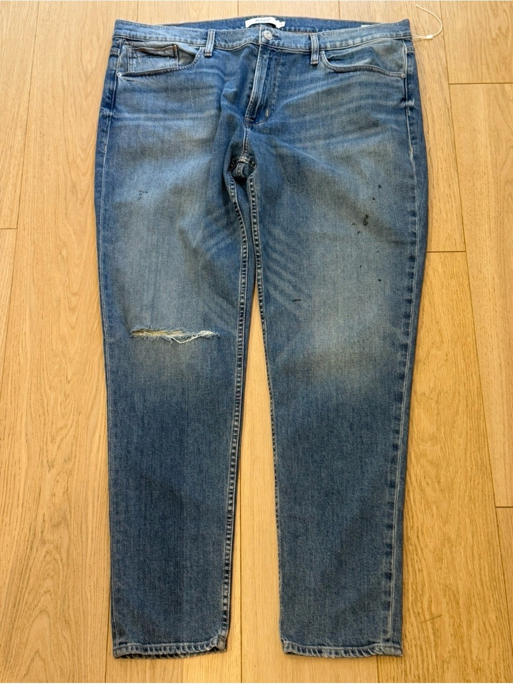 Hudson Zack Skinny Jeans Men’s 42 Distressed Blue Denim NWOT Designer Luxury